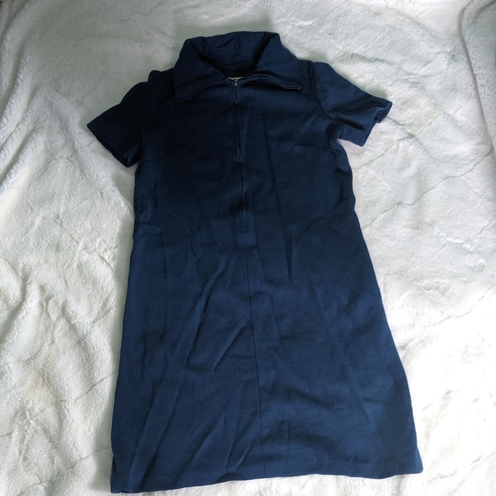 Vintage (1970) navy blue dress